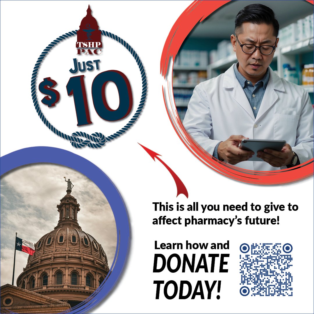 Texas Society of Health System Pharmacy (TSHP) tweet media