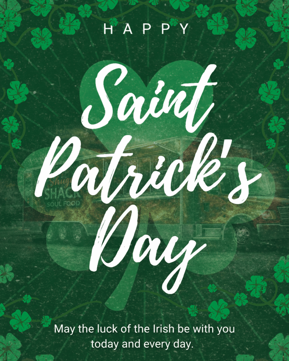 Shugarshacksoul's tweet photo. Green vibes, soulful eats. 🍀✨

Celebrate St. Paddy's with a Shack twist!

#SoulFoodPhilly #StPatricksDay #ShugarShackVibes https://t.co/8MRS3M1wa3 https://t.co/lttptXQ0nz