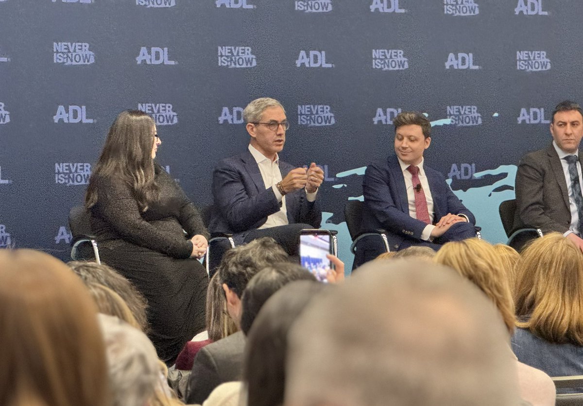 jacobkornbluh's tweet photo. Rabbi Elliot Cosgrove at ADL summit re: Mamdani Monitor: “Democracy has spoken, he is our mayor. We need to model the best possible behavior — to call out what we see wrong, and to work pragmatically together, even as we call out and lay the groundwork for the next election.” https://t.co/Q41ren963f