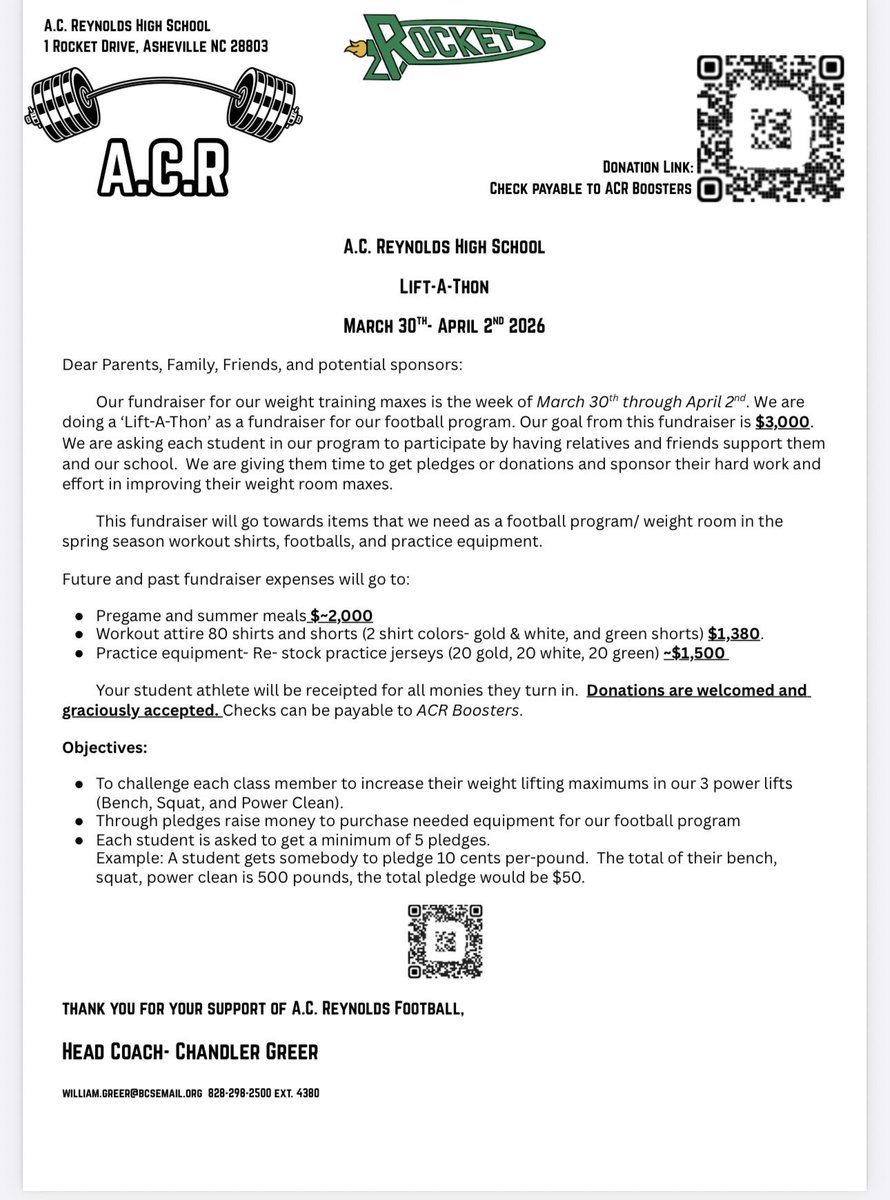 A.C. Reynolds Rockets Football tweet media