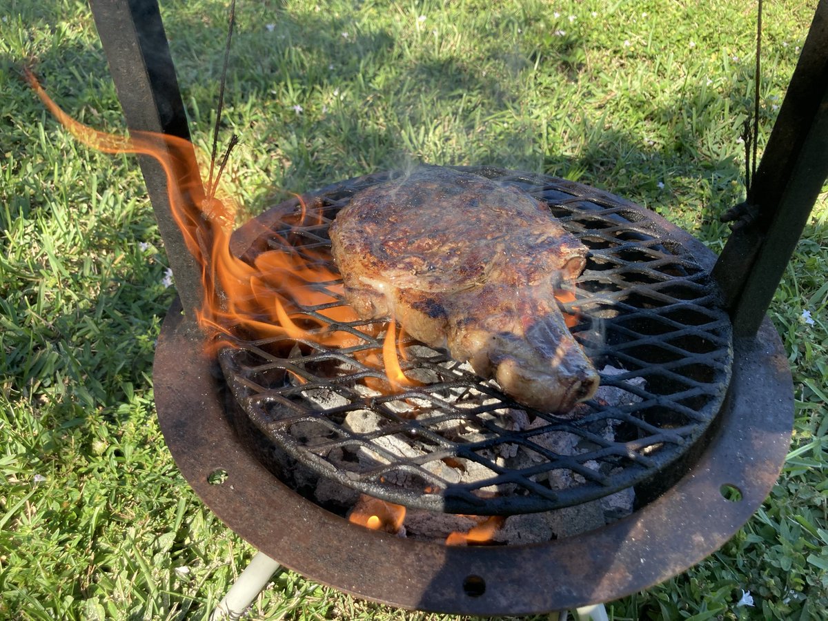 RestorebyC's tweet photo. @v224info Ha ha, Santa Maria Grill was given away when I moved. Mostly cooking on the Blackstone, Ninja Crispi and my various Pressure Cooker’s. 
But here is a blast from the past! https://t.co/BwlFL0VW1o