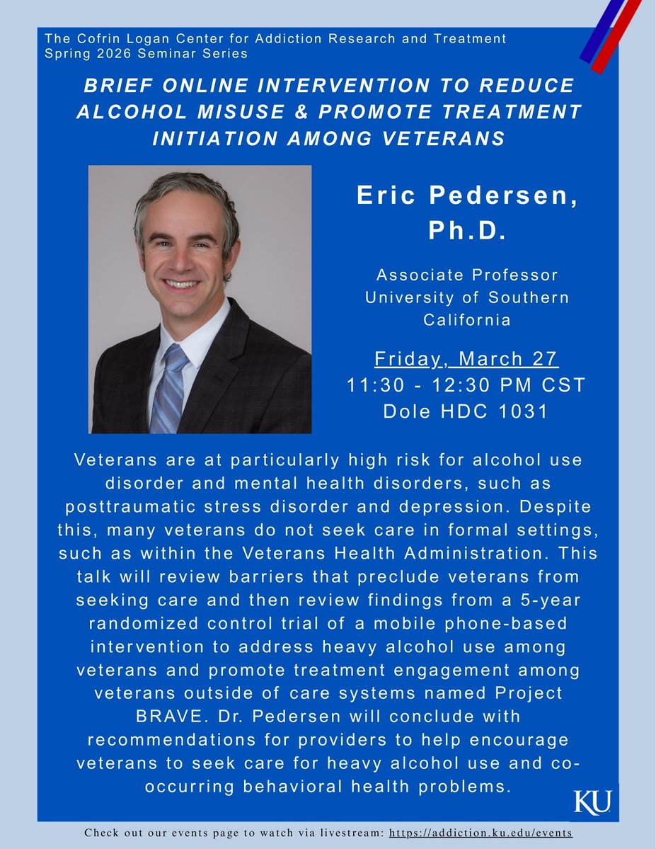 KU Cofrin Logan Addiction Center tweet media