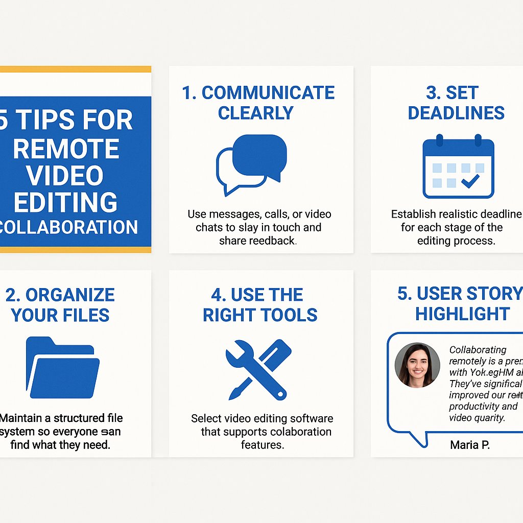 umatomba's tweet photo. Struggling with remote video editing? Here are 5 tips to boost your team's collaboration! 🌟 Plus, hear how a user transformed their workflow using SolveigMM tools! Performance may vary based on system specifications and usage. What’s your best tip?👇 https://t.co/v0PaAiXSpG