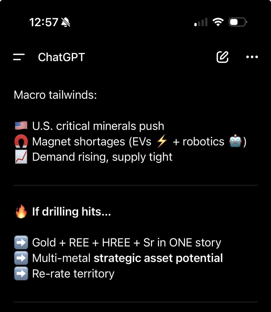 🚨 $DTR / $DTREF — ENTERING DISCOVERY MODE 🚨

smh.com.au/business/compa…

$DTR $DTREF
#RareEarths #CriticalMinerals #Gold #MiningStocks #EV #Robotics 🧲🚀