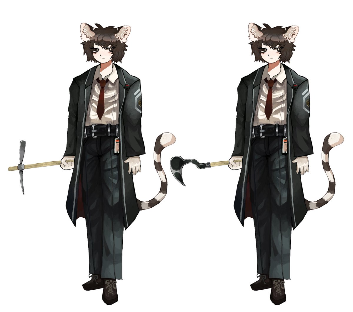 SpookieLettuce's tweet photo. Couldn’t decide between the pickaxe or hoe so have both #SpookerART https://t.co/oBKNCUcPKG