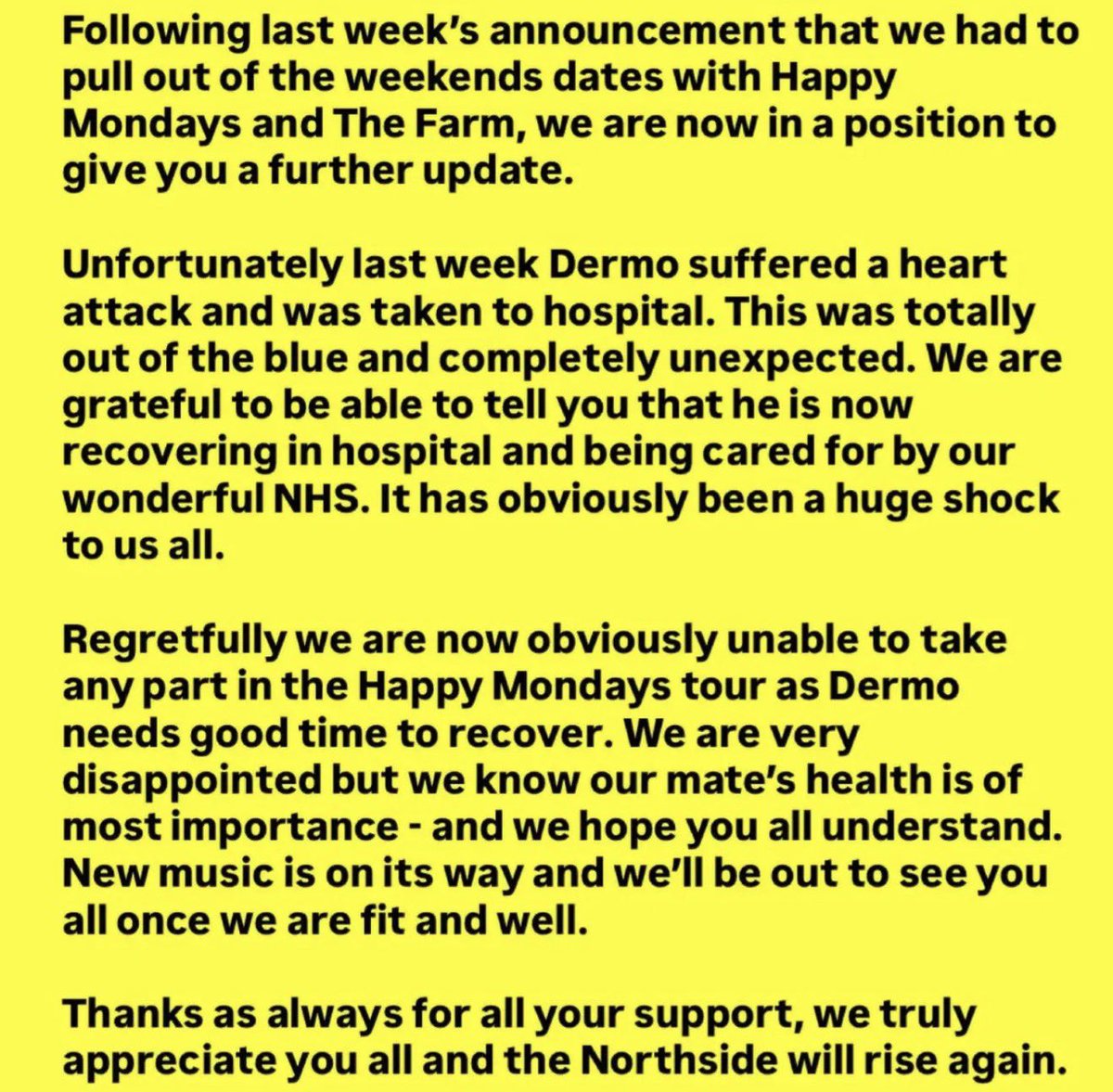 Happy Mondays tweet media