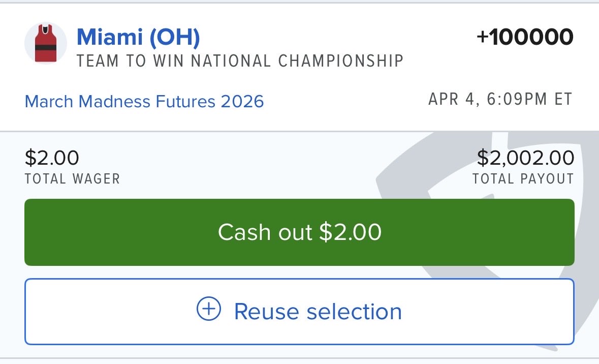 gingerfever3000's tweet photo. @FDSportsbook @FanDuel A one loss team has these kinda odds?! @FDSportsbook I CANT WAIT to bet this again with those bonus bets!! https://t.co/oD1gzg5bvc