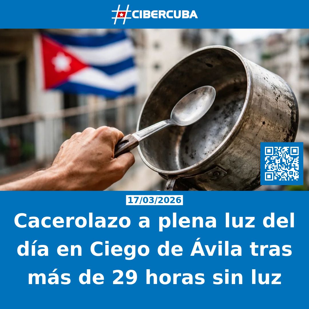 Cacerolazo a plena luz del día en Ciego de Ávila tras más de 29 horas sin luz

Leer más: shrlnk.org/noticias/2026-…
