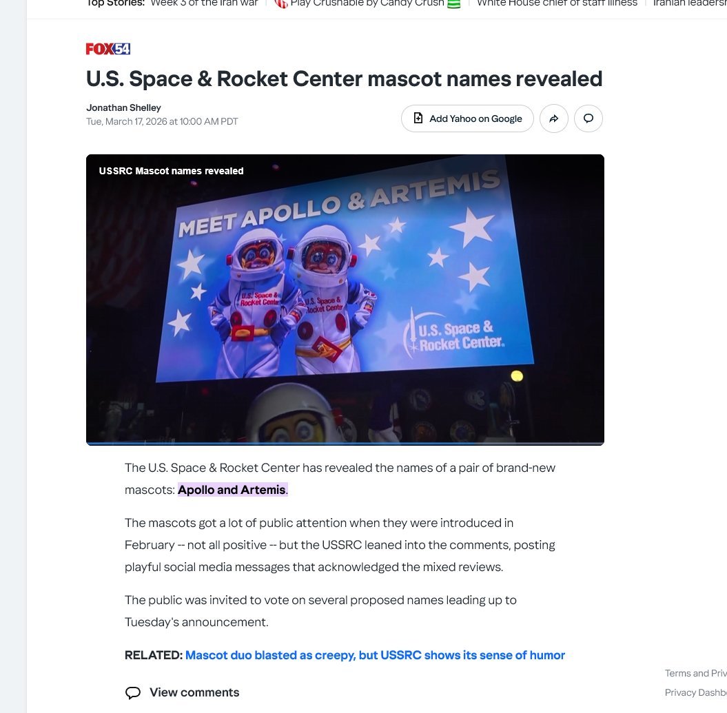 Ok this is cool, after a long awaited time the nasa mascot names have ...