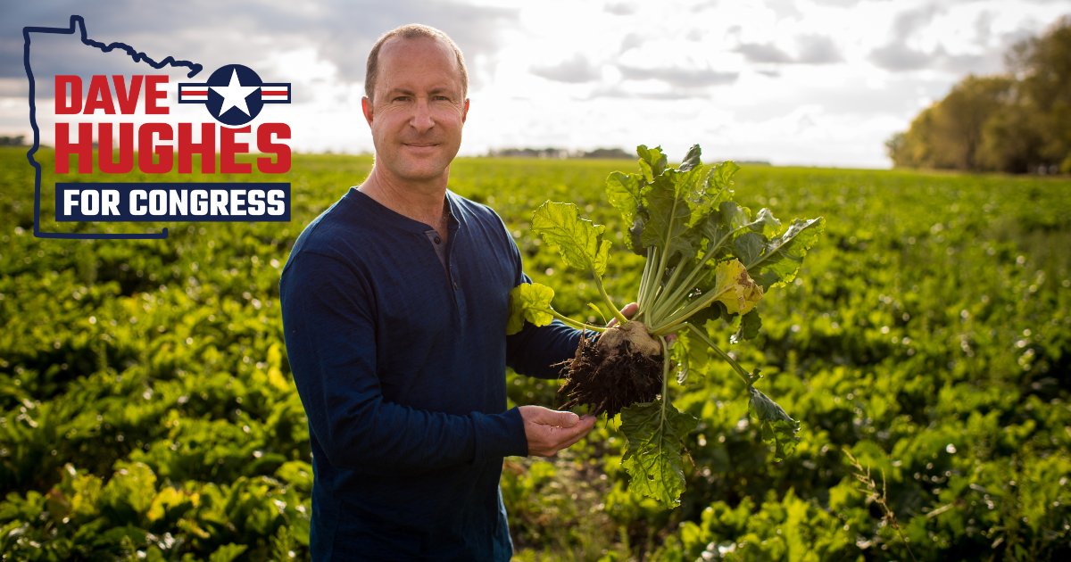 DHughesCongress's tweet photo. This week, March 15–21, we celebrate National Agriculture Week—a time to honor the hardworking men and women who feed, fuel, and sustain our nation.
Here in one of the top agricultural districts in the country, we know that farming isn’t just an industry—it’s a way of life. It’s early mornings, long days, and a deep commitment to stewarding the land for future generations.
Dave Hughes is the leader we need.
He knows the challenges our farmers face: rising input costs, burdensome regulations, market uncertainty, and the need for fair trade. And he’s ready to fight for policies that protect our producers, strengthen rural communities, and ensure American agriculture remains the best in the world.
This National Agriculture Week, let’s not just celebrate our farmers—let’s stand with them by electing a representative who will be their voice in Washington.
Support Dave Hughes for Congress. 🌽  #MN07