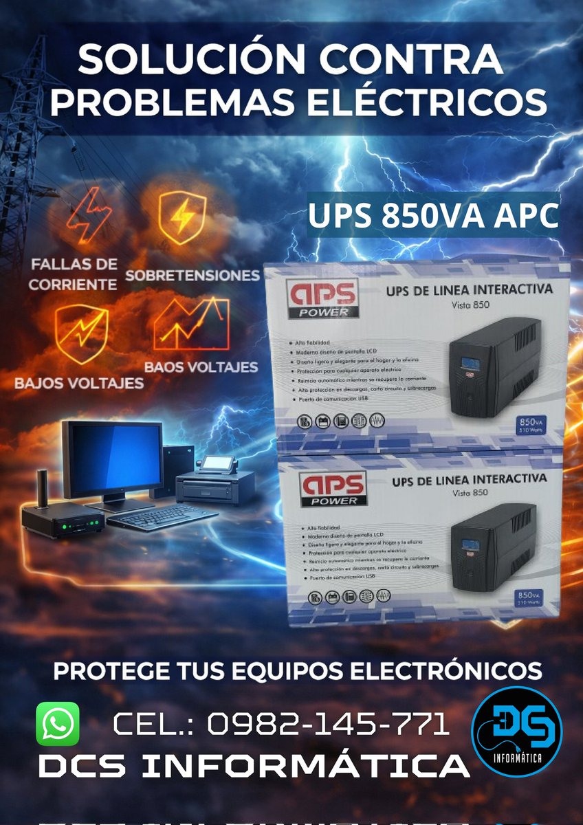 DCS_informatica's tweet photo. Venta e instalación de UPS 
#ups https://t.co/jzQJzU3LzI