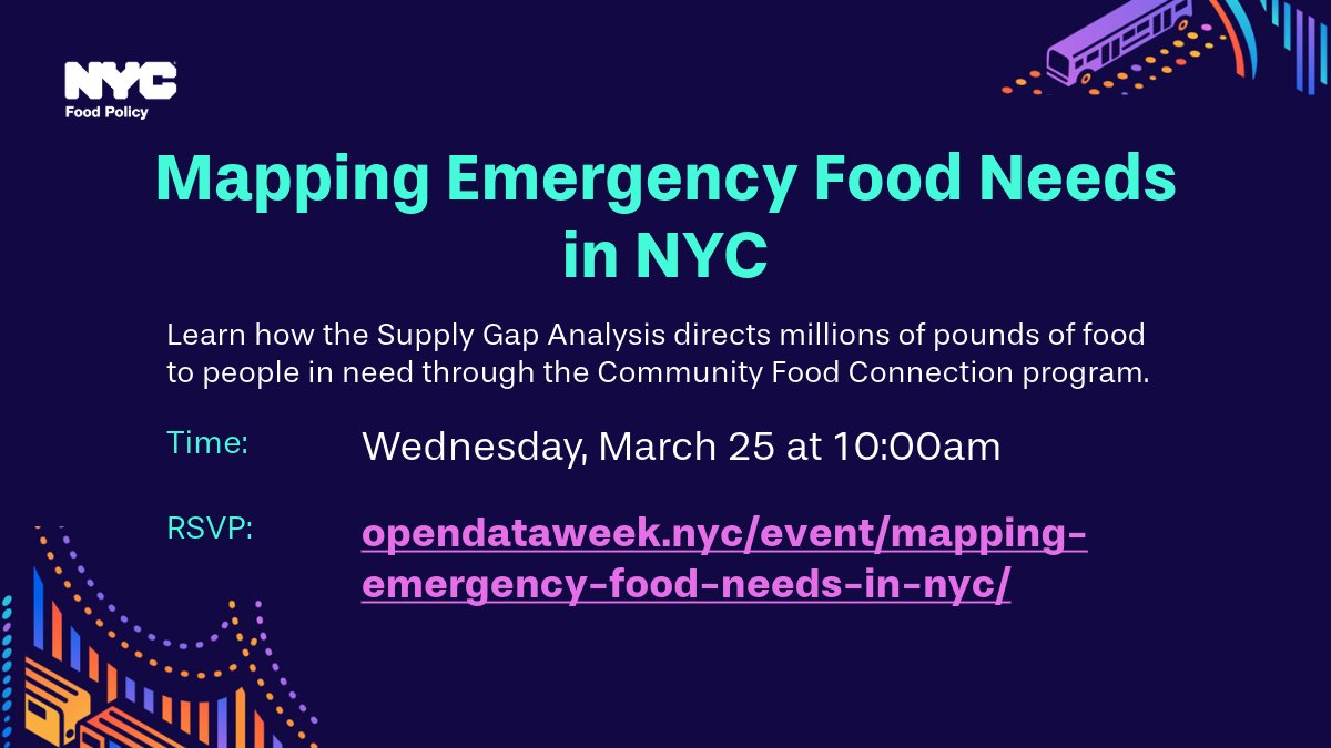 NYC Mayor's Office of Food Policy tweet media