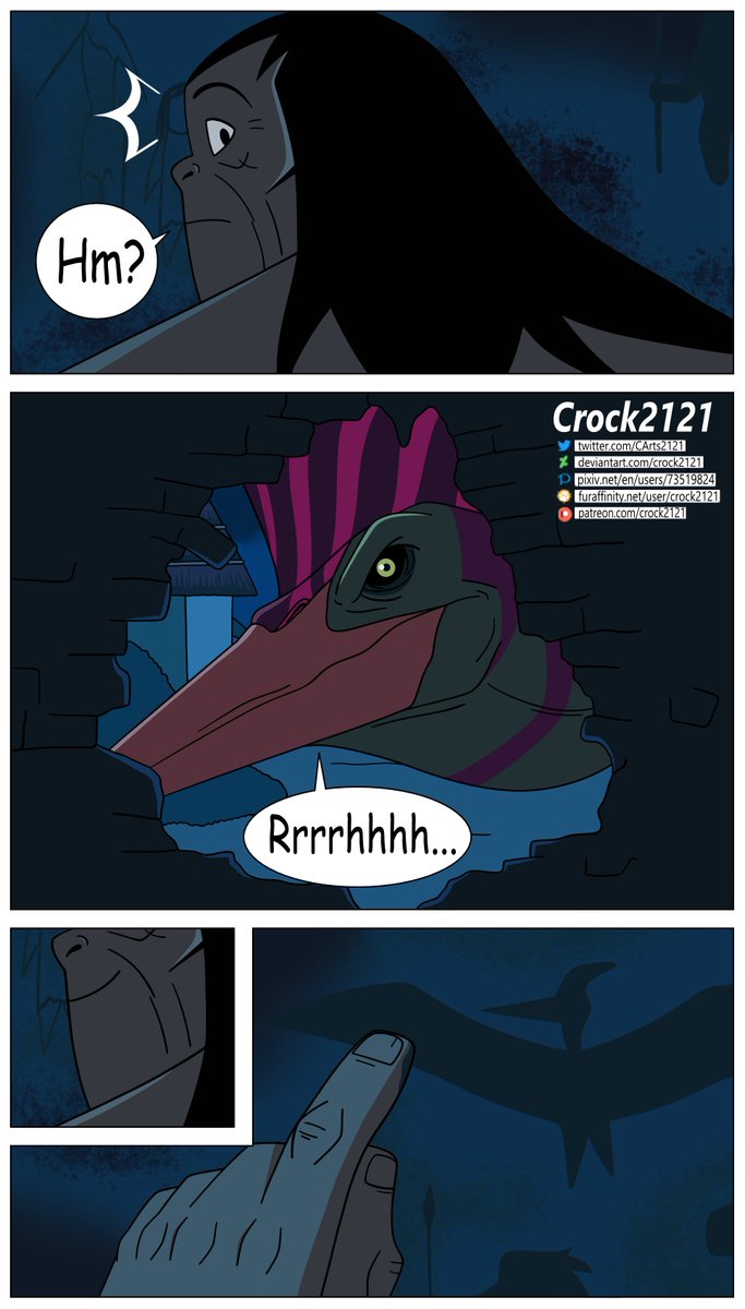 "Completing the painting", Hey! Don't forget who took you everywhere 
#Primal #GenndyTartakovsky #Spear #quetzalcoatlus #pterosaur #primalseason3

My deviantart: deviantart.com/crock2121/art/…