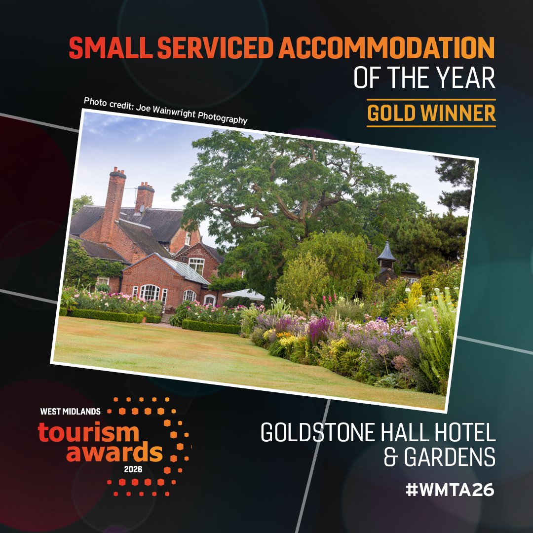 goldstonehall's tweet photo. ✨ Big News! ✨

Goldstone Hall Hotel &amp; Gardens has won Gold for 'Small Serviced Accommodation Provider of the Year' at the West Midlands Tourism Awards! 🏆

So proud of our team and thankful to our guests. Next stop: National Finals! 🍀

#GoldstoneHall #Shropshire #Hospitality https://t.co/7Imcos7Jpj