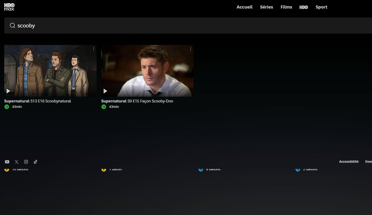 Comment c'est possible que sur <a href="/PrimeVideo/">Prime Video</a>, ça me dit que Scooby Doo 2 est disponible sur HBO Max, alors que aquand je vais sur <a href="/hbomax/">HBO Max</a>, il n'y soit pas.