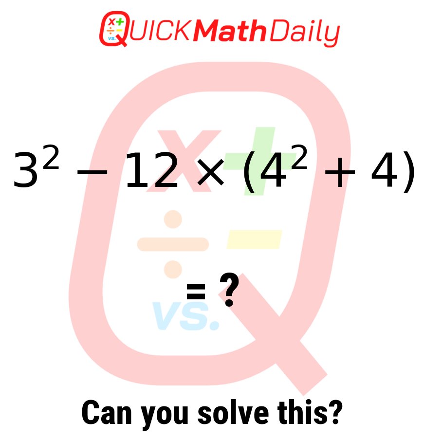 Quick Math Daily Brain Boost 🧠 tweet media