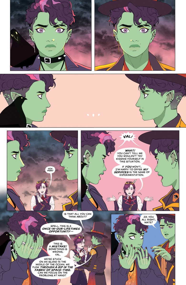 IDWPublishing's tweet image. Are you excited for more #Spelldon &amp;amp; #Valentine?

@thecomicon has the #exclusive look at the next issue with an interview!

See more here: ow.ly/gmtz50Yvqsq 

 #MonsterHighBoomudaTriangle #2 is at comic shops tomorrow!

#MonsterHighComics #MonsterHigh