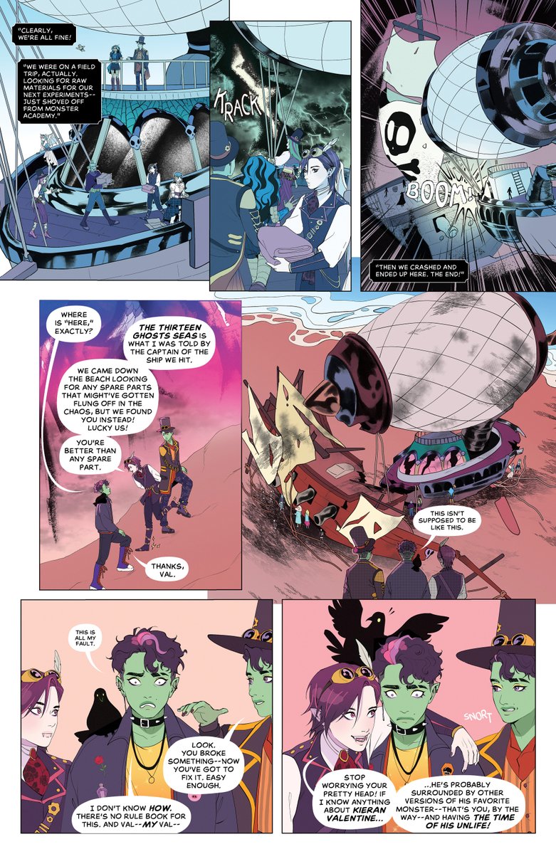 IDWPublishing's tweet image. Are you excited for more #Spelldon &amp;amp; #Valentine?

@thecomicon has the #exclusive look at the next issue with an interview!

See more here: ow.ly/gmtz50Yvqsq 

 #MonsterHighBoomudaTriangle #2 is at comic shops tomorrow!

#MonsterHighComics #MonsterHigh