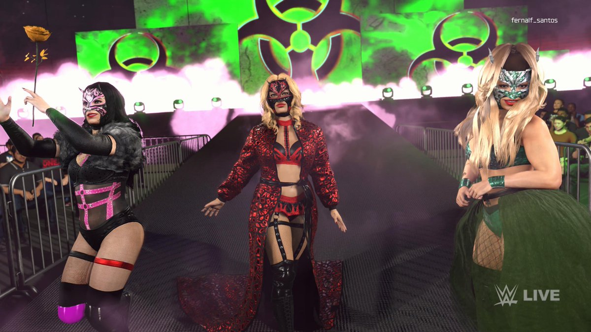 fernalfcaws's tweet photo. Las Toxicas It's now complete. La Hiedra and LADY Maravilla can be found on community creation ( ps5 and Xbox). 
#palladoxcaw
#wwe2k26 
#Lastoxicas https://t.co/RlOz1zSSdl