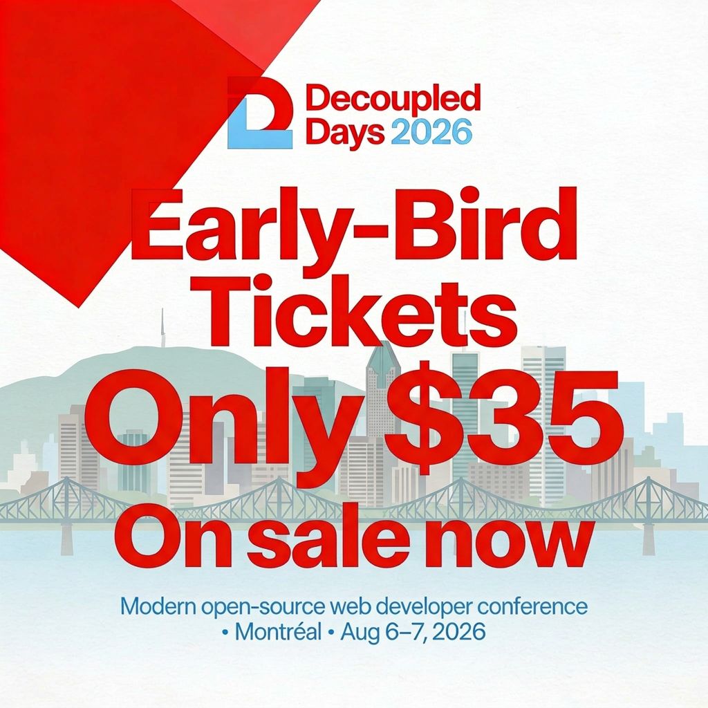 Decoupled Days • 2026 tweet media