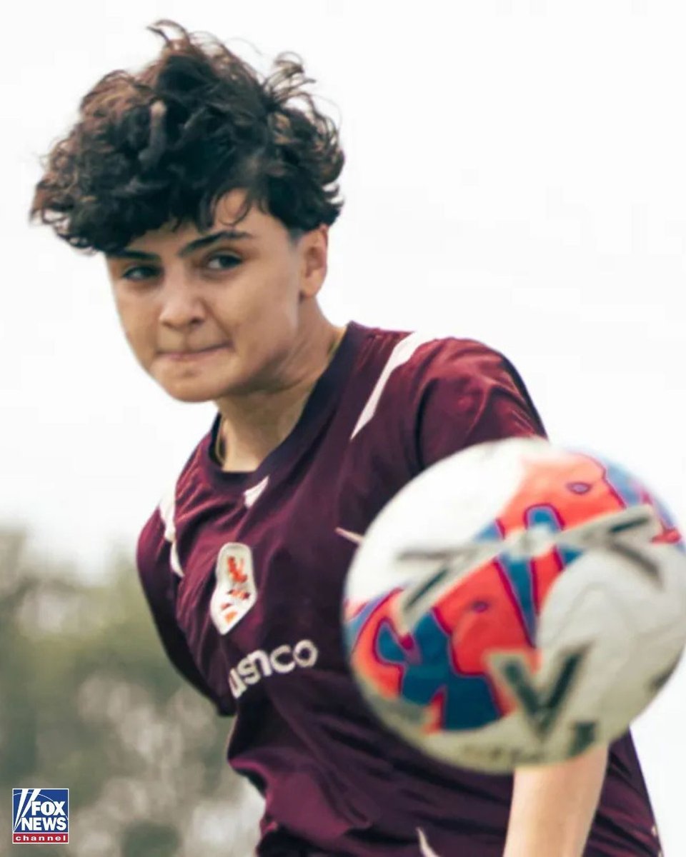 FoxNews's tweet photo. NO RETURN: Two Iranian women’s soccer players have begun practicing with an Australian club after being granted asylum from their home country amid growing Middle East tensions.

The players are seen smiling without wearing a hijab as they pose alongside members of the Brisbane Roar.