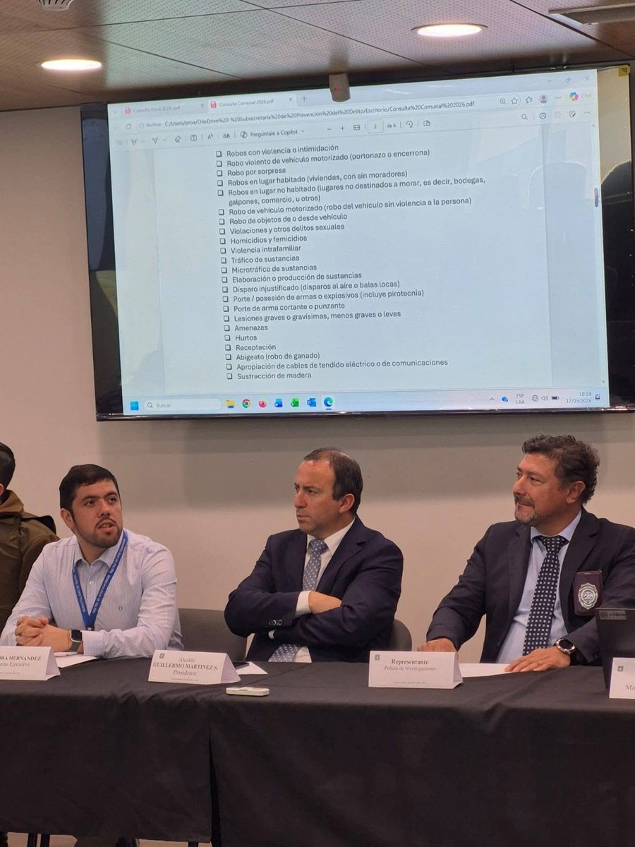 juantoniomora's tweet photo. Hoy trabajamos en el Consejo de Seguridad Pública en las prioridades para este 2026. Donde el énfasis será el trabajo en conjunto, la fiscalización y prevención del delito. https://t.co/WZcBwvlpv5