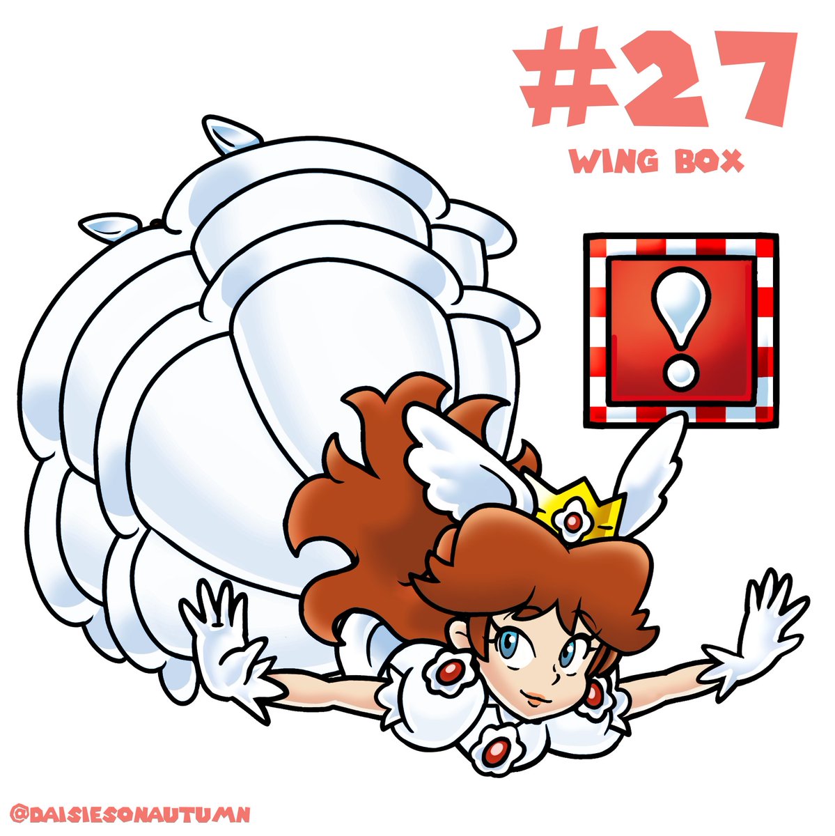 DaisiesOnAutumn's tweet photo. I decided to continue and include the Mario 64 Power blocks without the caps like how the metal box works in Smash, this time is The Wing Box. 🕊️🌼

Transforms Daisy into Wing Daisy.

#PrincessDaisy #SuperMario #MarioBros #Fanart #PowerUpDaisy https://t.co/GFGNsyijZB