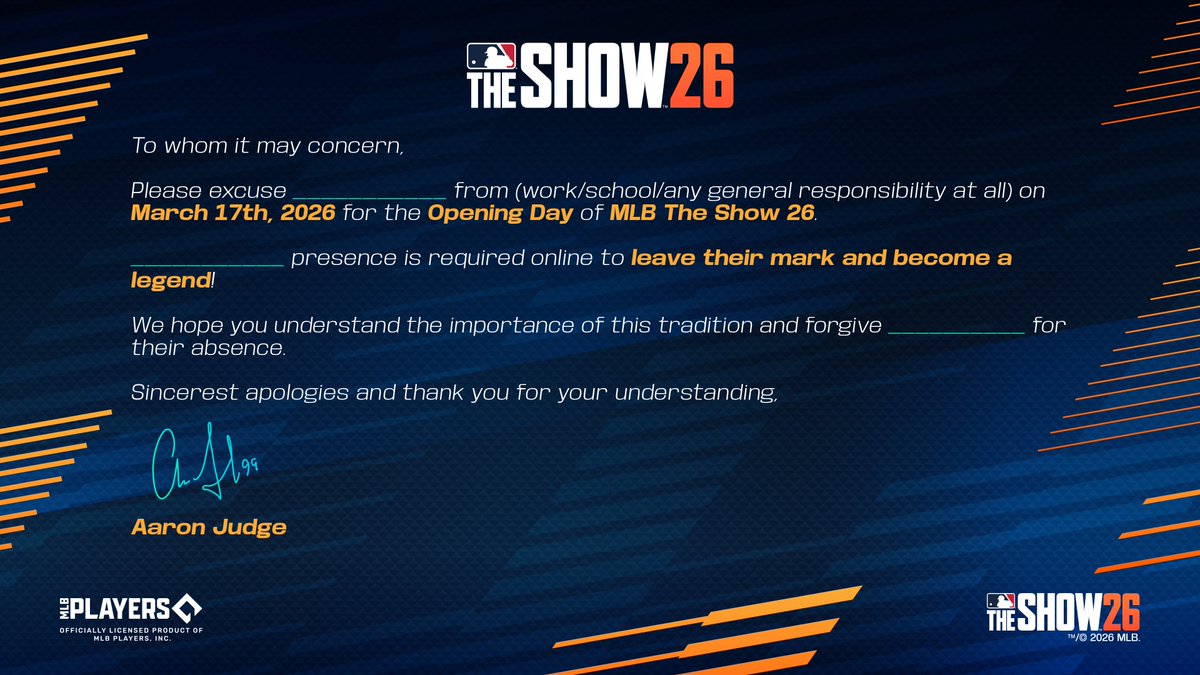 MLB The Show tweet media