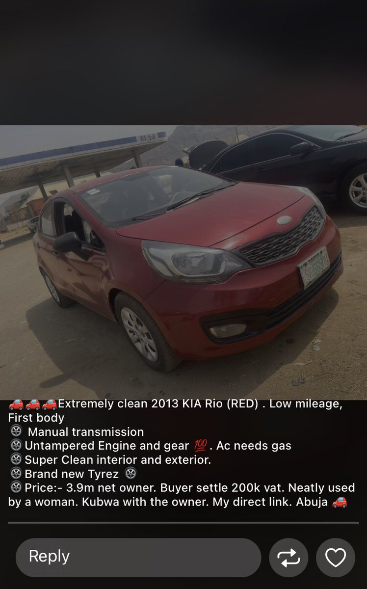 MobbC's tweet photo. @oluwagbemilke1 @XcessCars Send dm sir https://t.co/GLZkeRCnCT