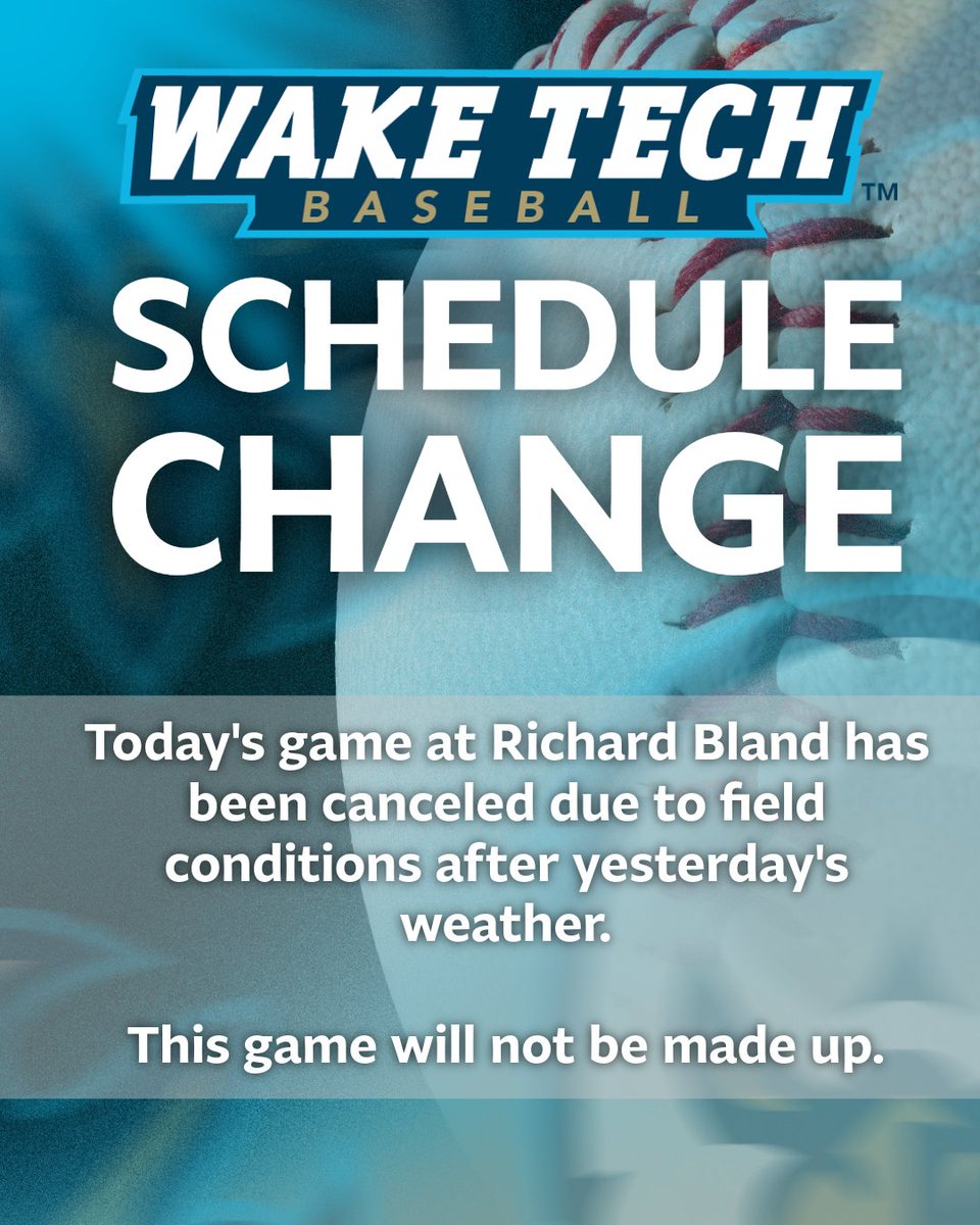 Wake Tech Baseball tweet media