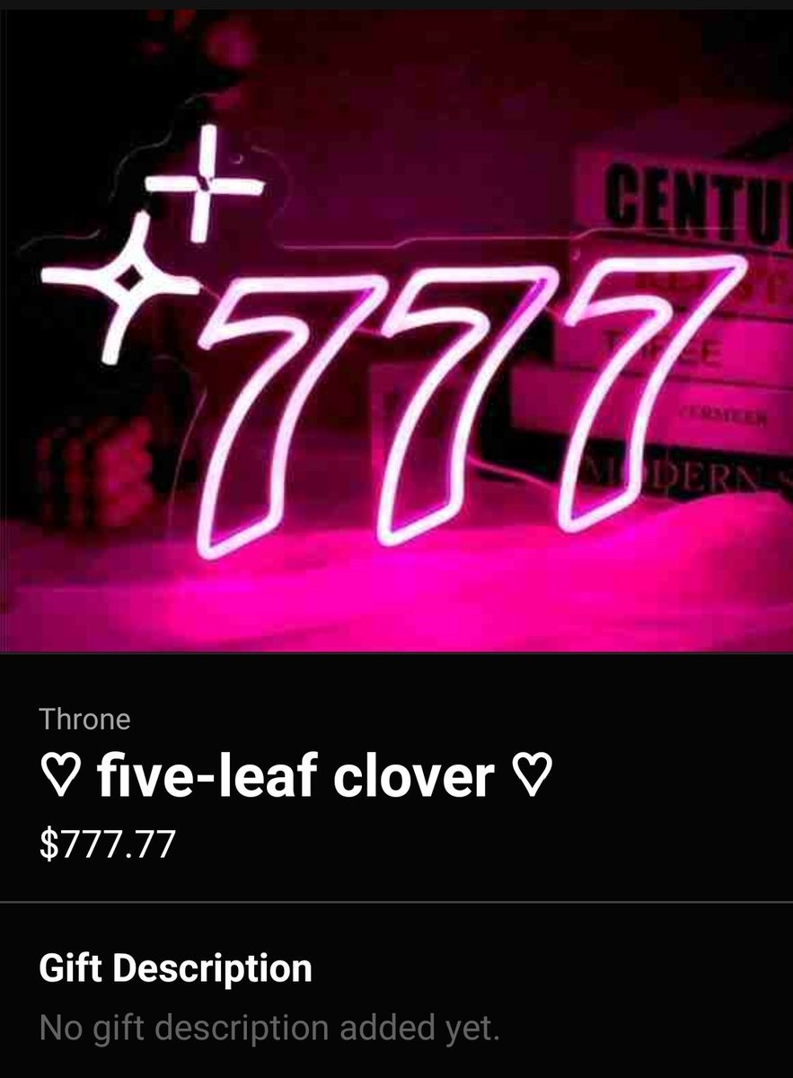 make sure to grab some luck from my throne for this evening ♡
ur gonna need it~