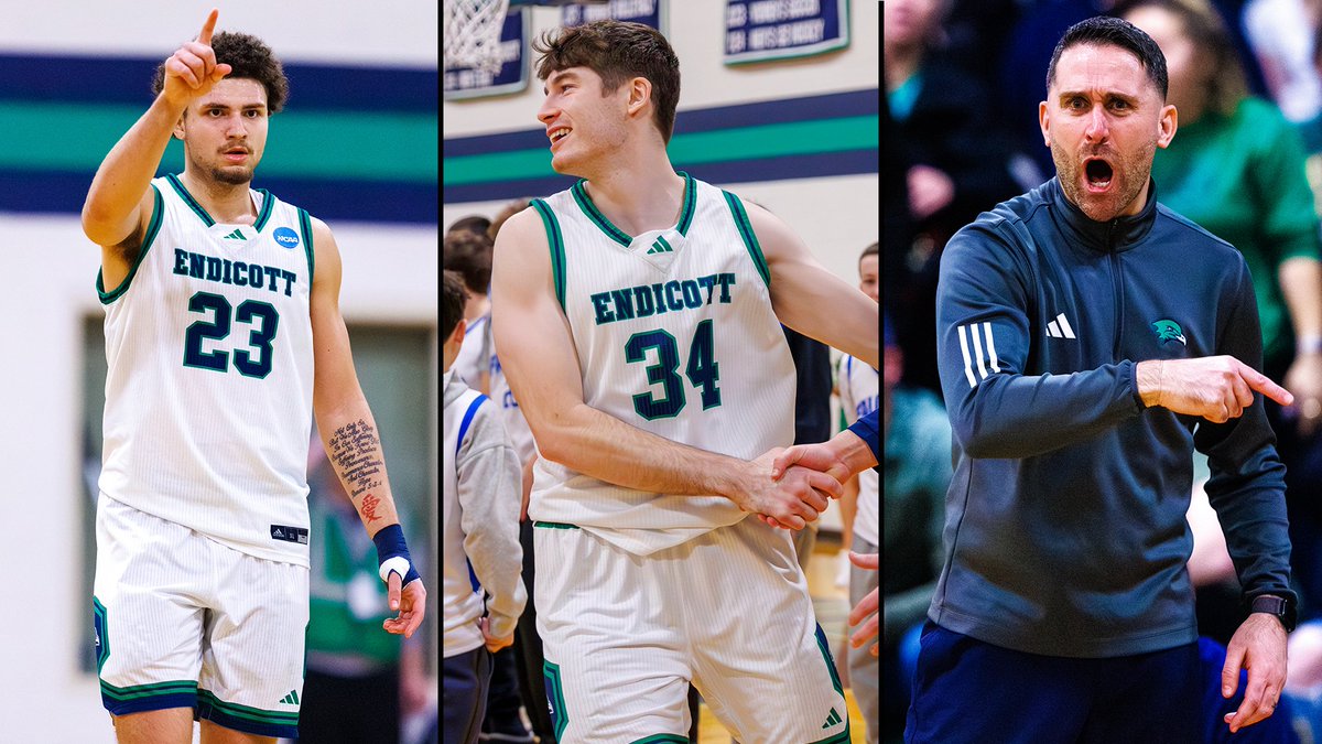 MBKB: Montagnino, Kinney and Bettencourt Earn NABC and D3hoops.com Postseason Honors for <a href="/EndicottMBB/">Endicott Men’s Basketball</a> 

STORY ➡️ ecgulls.com/x/4lp5s

NOTES
* Montagnino highlighted awards with All-Region and All-District Player of the Year honors