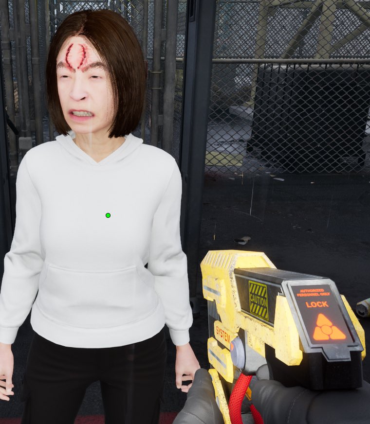 Playing Quarantine Zone last night on stream. Be honest, do you think she’s infected? 
<a href="/Quarantine_Game/">QuarantineZone</a>