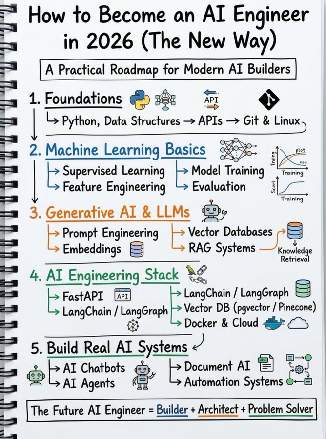 ositatochi's tweet photo. Pathway for #AI #Engineers in 2026. 
#ositatochi https://t.co/lQHCwBWBHx