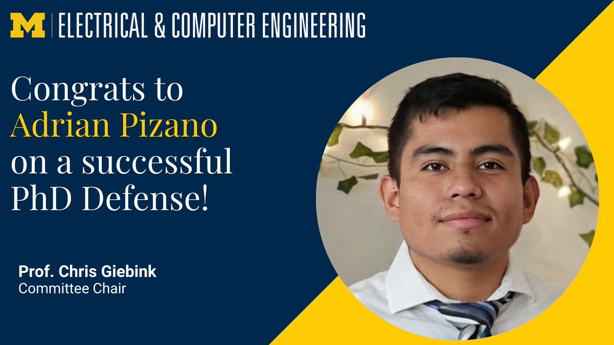UMichECE's tweet image. 🎓 Congrats to Adrian Pizano on a successful PhD defense!

His research uncovers why blue OLEDs degrade faster than red and green devices, advancing more reliable and longer-lasting display technologies.

#PhDDefense #OLED #ECE