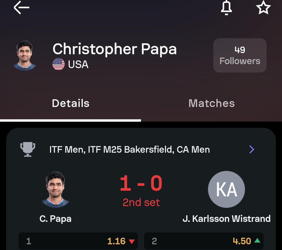 Tennis pro trader tweet media