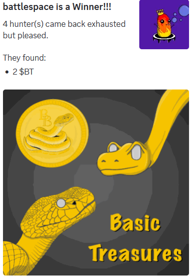 billbgo's tweet photo. Won Basic Treasures in the Basic Discord Hunting with a @Voi_Net Basic Pixel Buddy 💯❗️  Visit the Basic Discord and try your luck at finding NFT's, Tokens and 🪙Basic Treasures🪙

🔗https://t.co/wS1Chf1jz0

#VoiGames @Belinda_algo @AlgoNFT_Quilt #Voiagers @Voi_Net https://t.co/nsphKeGMbP