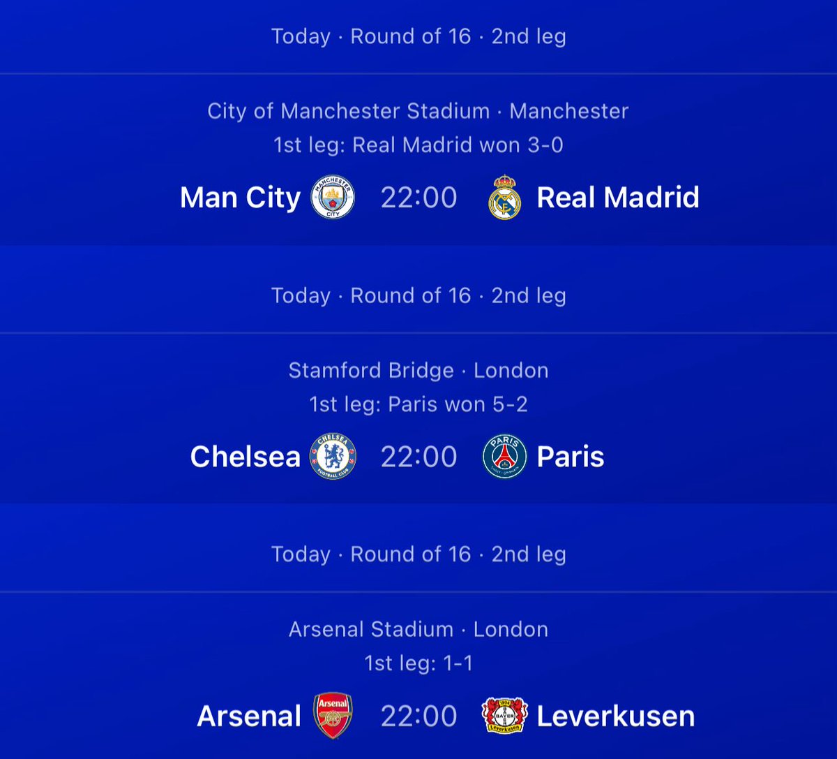 Taonga_official's tweet photo. It’s matchday!⚽️
#ucl #citymadrid #chelseapsg #Arsenalleverkusen https://t.co/lzpUF2VqlI