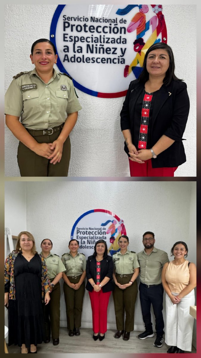 ZonaCarabValpo's tweet image. 📍 #Valparaíso: Carabineros de la Sección Regional de DD.HH. sostuvo una reunión de trabajo con la Directora Regional del #Servicio Nacional de Protección Especializada de la niñez y adolescencia Valparaíso, donde se evaluó el trabajo en conjunto realizado en el año 2025 y se