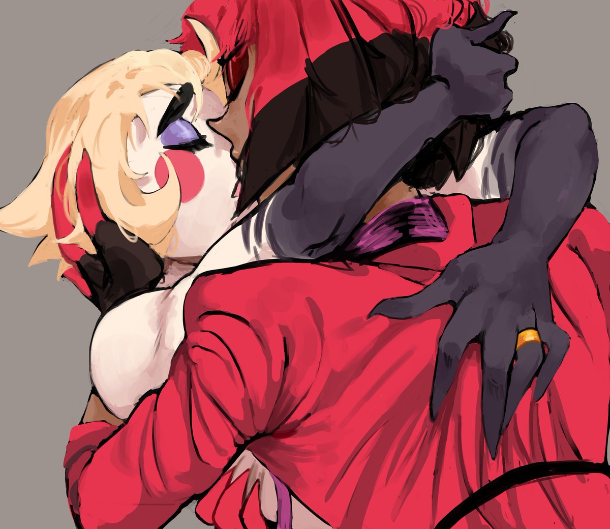 🍎🦌

#appleradio #radioapple #lucifer #alastor #bambilu 

I decided to re-upload it because I really liked how Luci looks 🍎😔 and this deserves an own post. Have to say that it's a continuation of the post about Luci and Alastor with a leash 👅