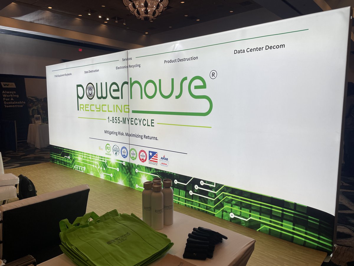 Are you attending <a href="/CRA_Recycle/">CRA</a>'s 36th Annual Conference &amp; Trade Show this week?

Let’s talk all things electronics recycling, sustainability, and the future of #recycling in the Carolinas - come see us at booth 716.

#CRA36 #PowerhouseRecycling #ewaste