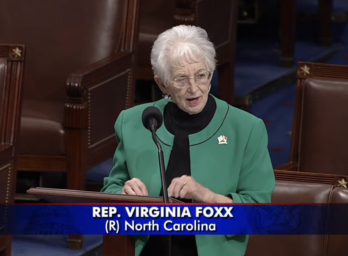 Virginia Foxx tweet media