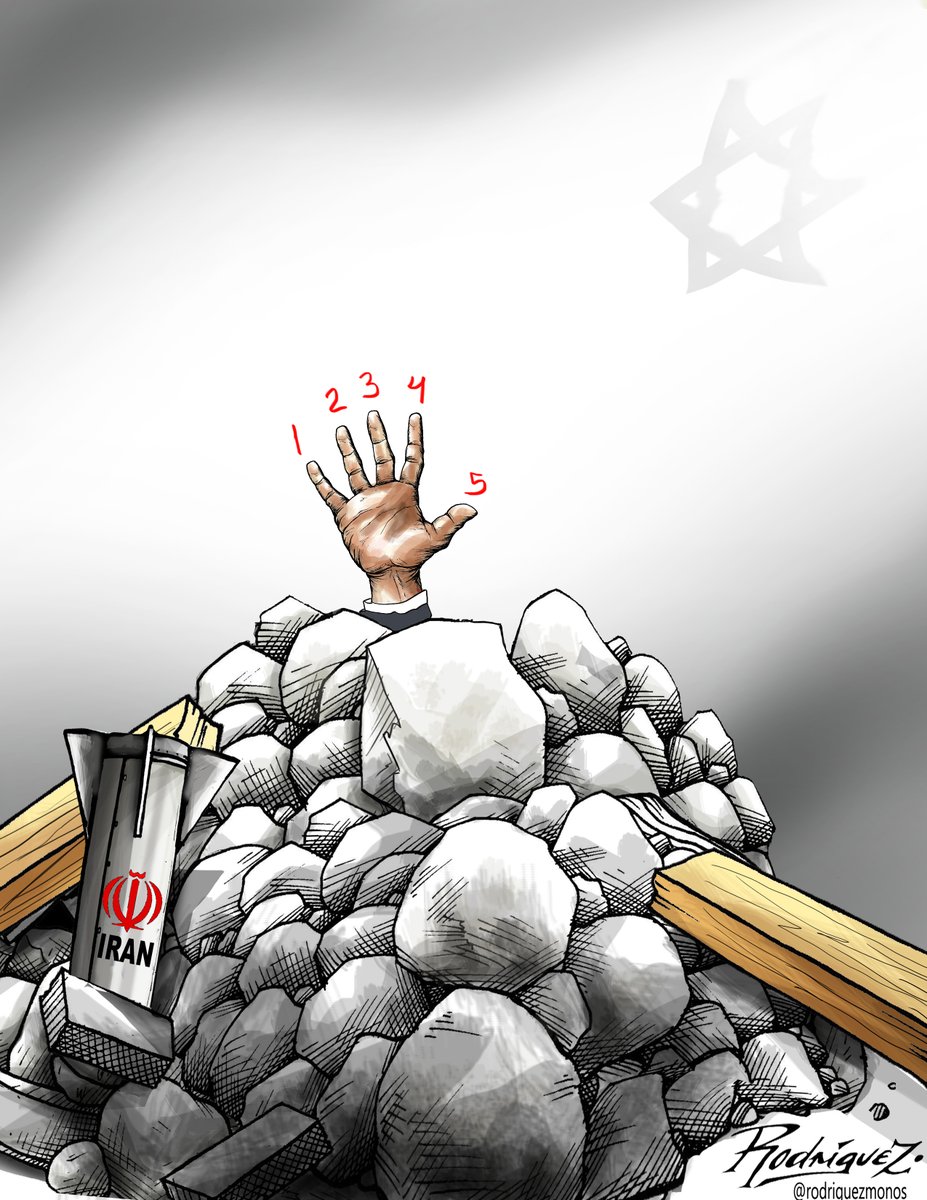 rodriguezmonos's tweet image. "Dame esos cinco"

Give me five!
#Netanyahu #BenjaminNetanyahu #Iran #IA #Tehran #WhereisBibi #Israel #TelAviv #Trump #Satanyahu