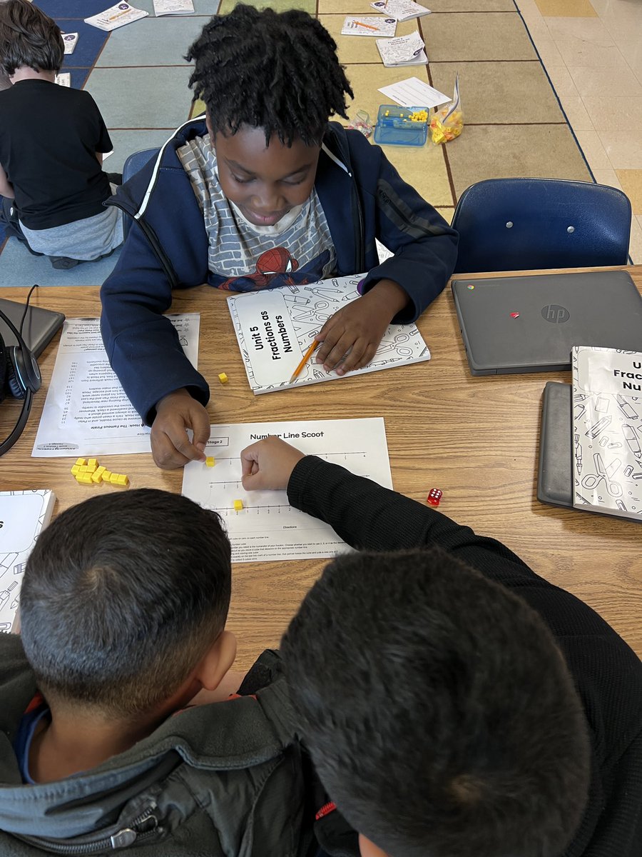 SterlingElemen1's tweet image. Number Line Scoot with FRACTIONS was a big hit with our 3rd Graders! @IllustrateMath  @CharMeckSchools #sterlingpride🐯 #LevelUP⬆️ #fractions #3rdGrade