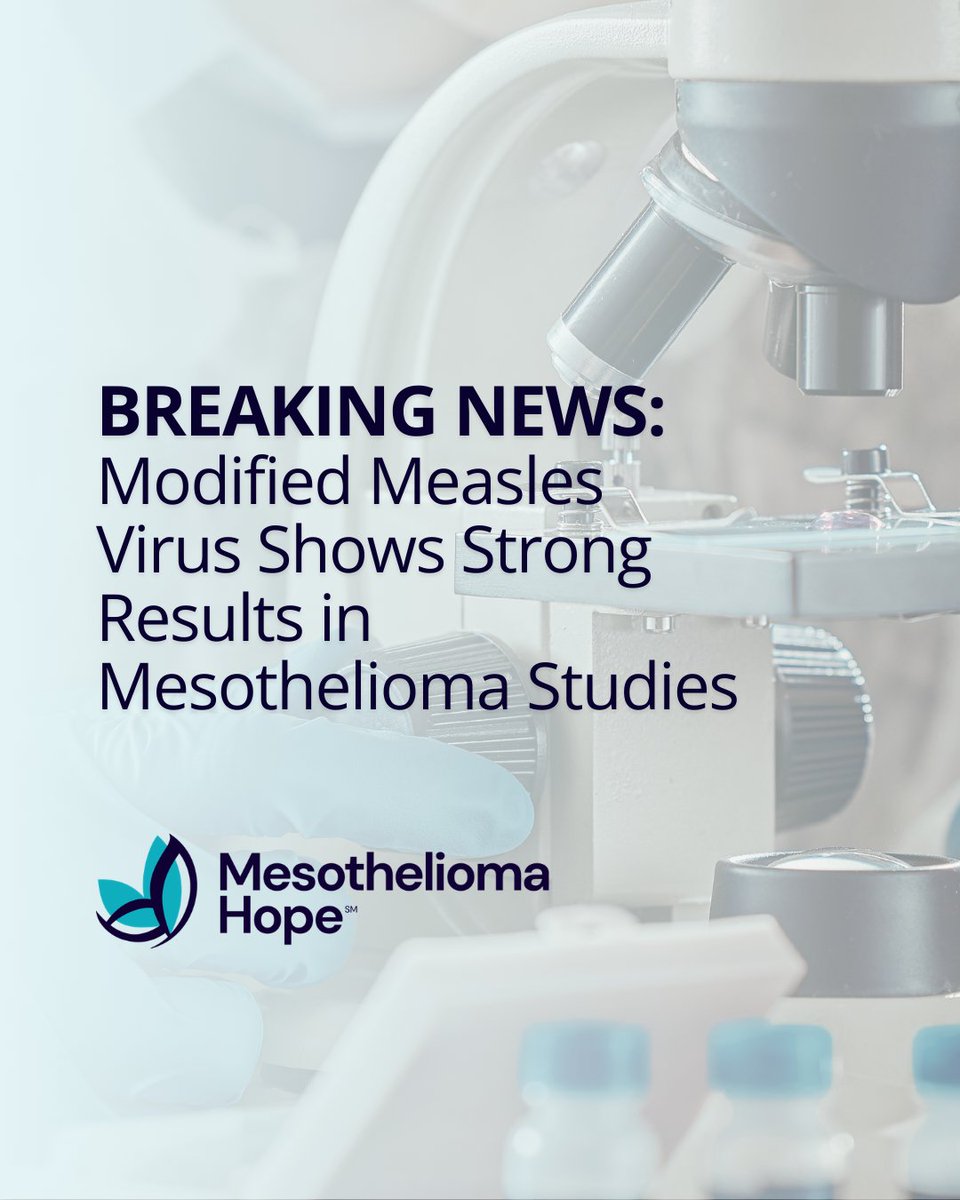New research shows a hopeful breakthrough in the fight against #mesothelioma. An experimental virotherapy using a modified measles virus has destroyed tumors in early lab and animal studies.

Learn more about this emerging treatment: bit.ly/41bJKkq