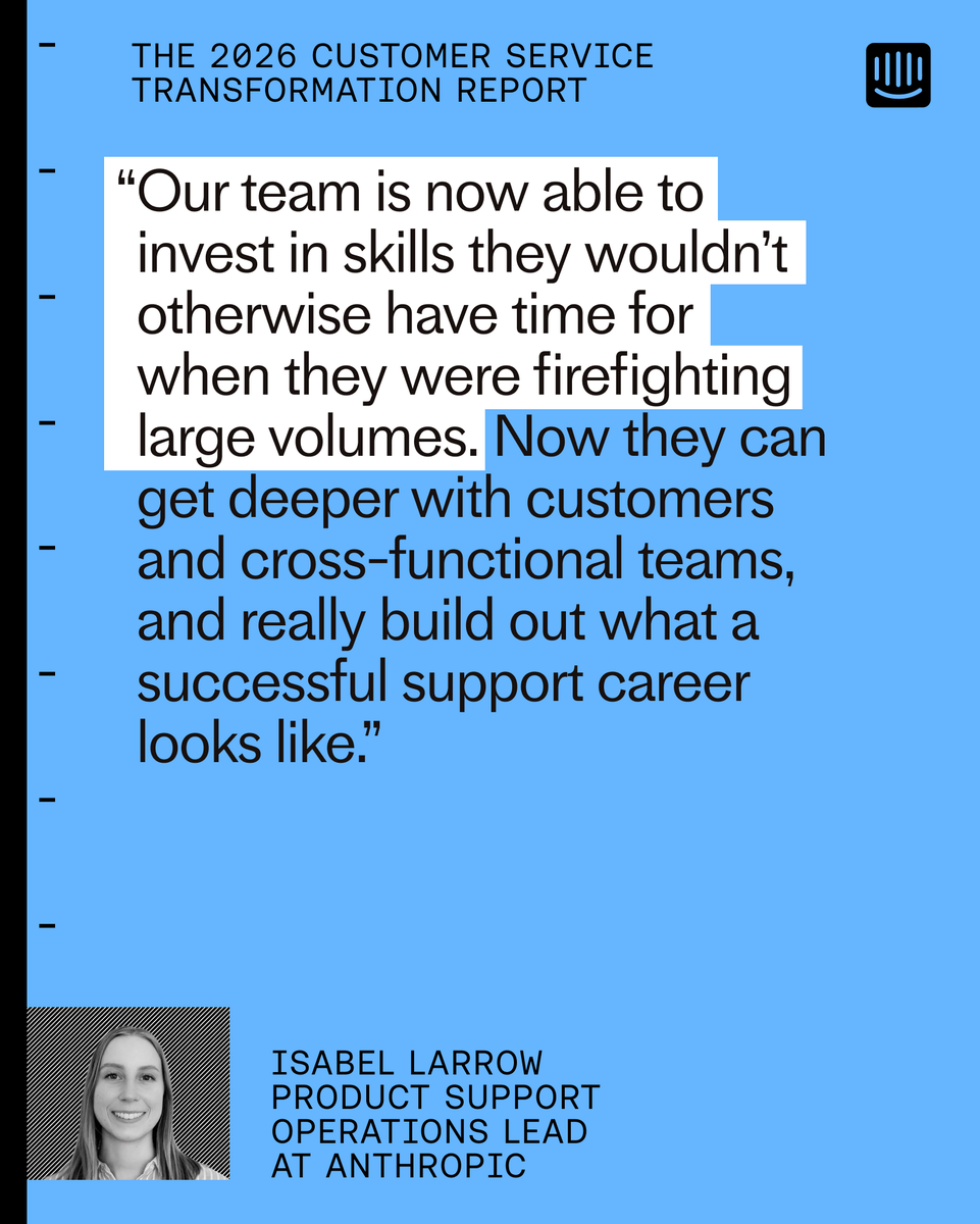 Intercom tweet media