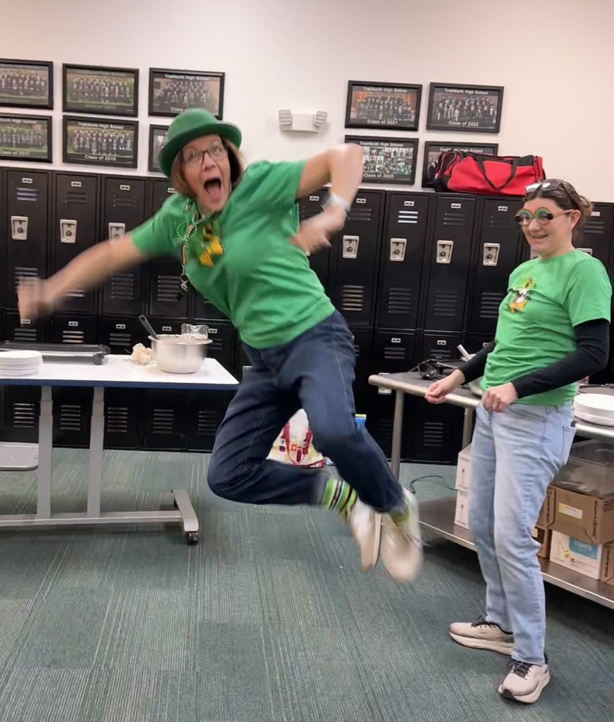 TreknorthS's tweet photo. Inclusion Week 2026!
Today we celebrate St. Patrick's Day and everything is GREEN, even the pancakes! All sorts of shenanigans!   Prizes for everyone! #inclusionrevolution https://t.co/9xBN9yEFde