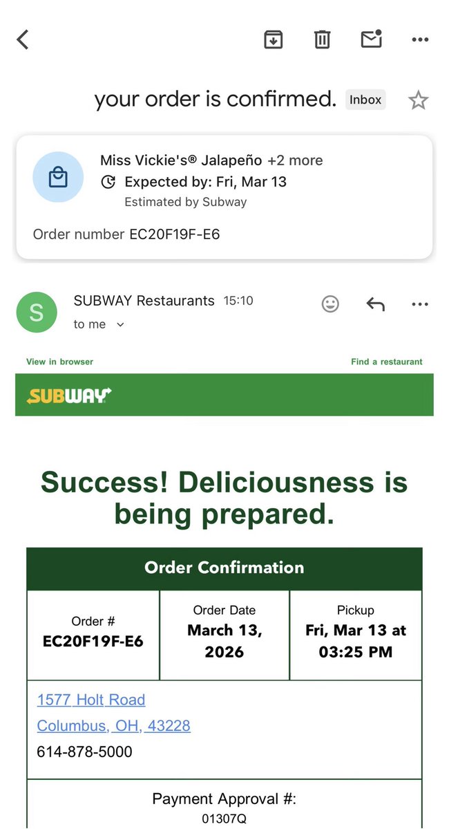 KumarSurefh's tweet image. Tweet 3/3  
Photos + receipt attached for proof.

This should not happen. Proper food handling and labeling is basic.

I expect this to be addressed.

#Subway #FoodSafety #CustomerRights