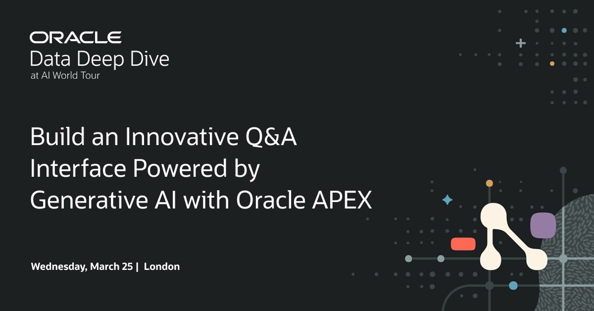 Oracle APEX tweet media