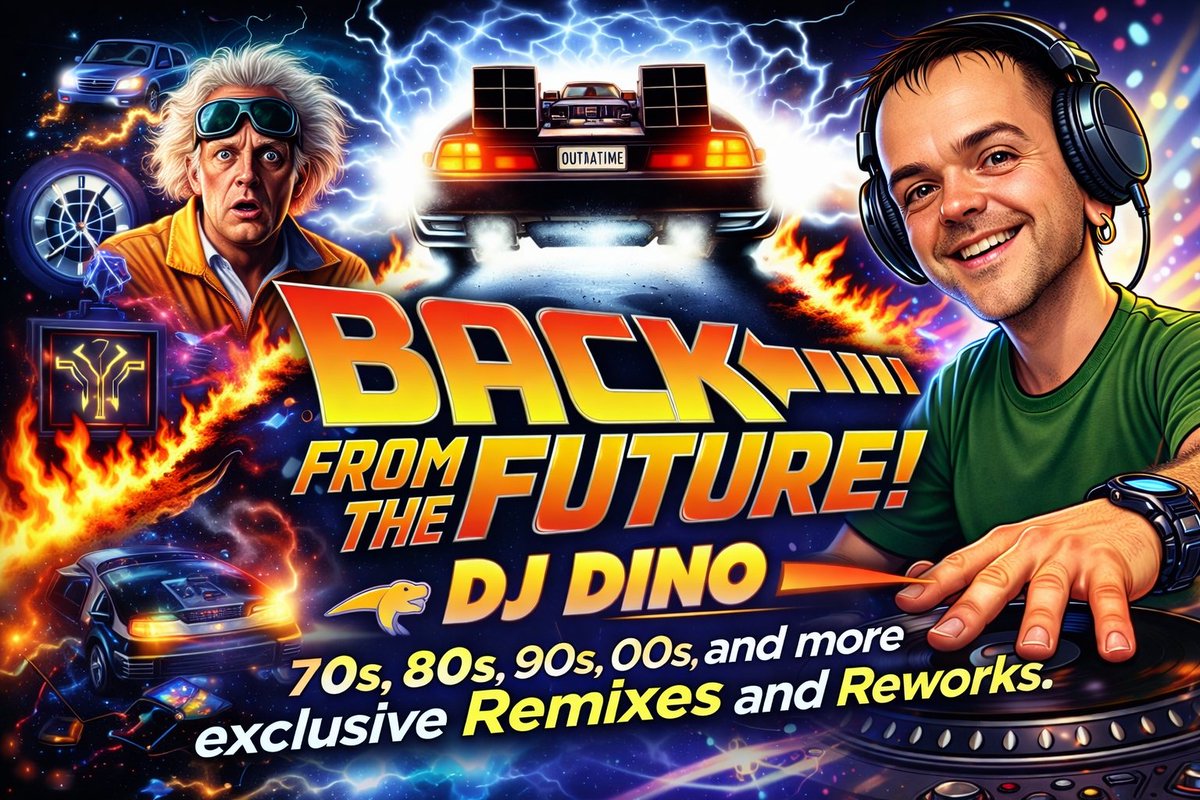dazden44's tweet photo. BACK (FROM ) THE FUTURE ! EXCLUSIVE, REWORKS, REMIXES, MASH UPS, FROM THE 70'S 80'S 90#S 00'S AND MANY MORE !  (LIVE NOW !) https://t.co/ur748G3BIX https://t.co/TUFC3bNAib